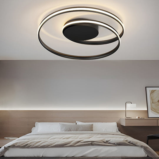 Circular Stepless Dimming LED Modern Ceiling Light Flush Mount