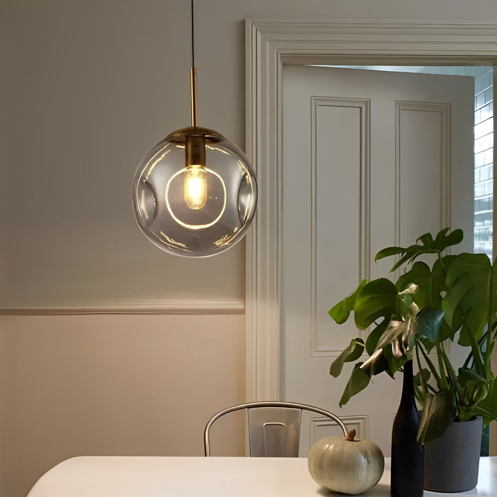 Creative Glass Globe Metal Nordic Small Chandelier Pendant Light