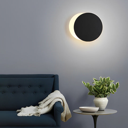 360° Rotatable Round Modern LED Wall Lamp