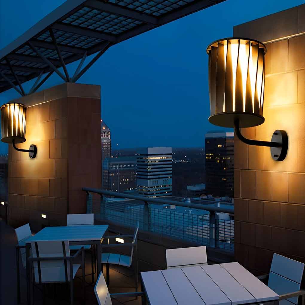 Creative Twisted Modern Outdoor Waterproof Wall Lamp