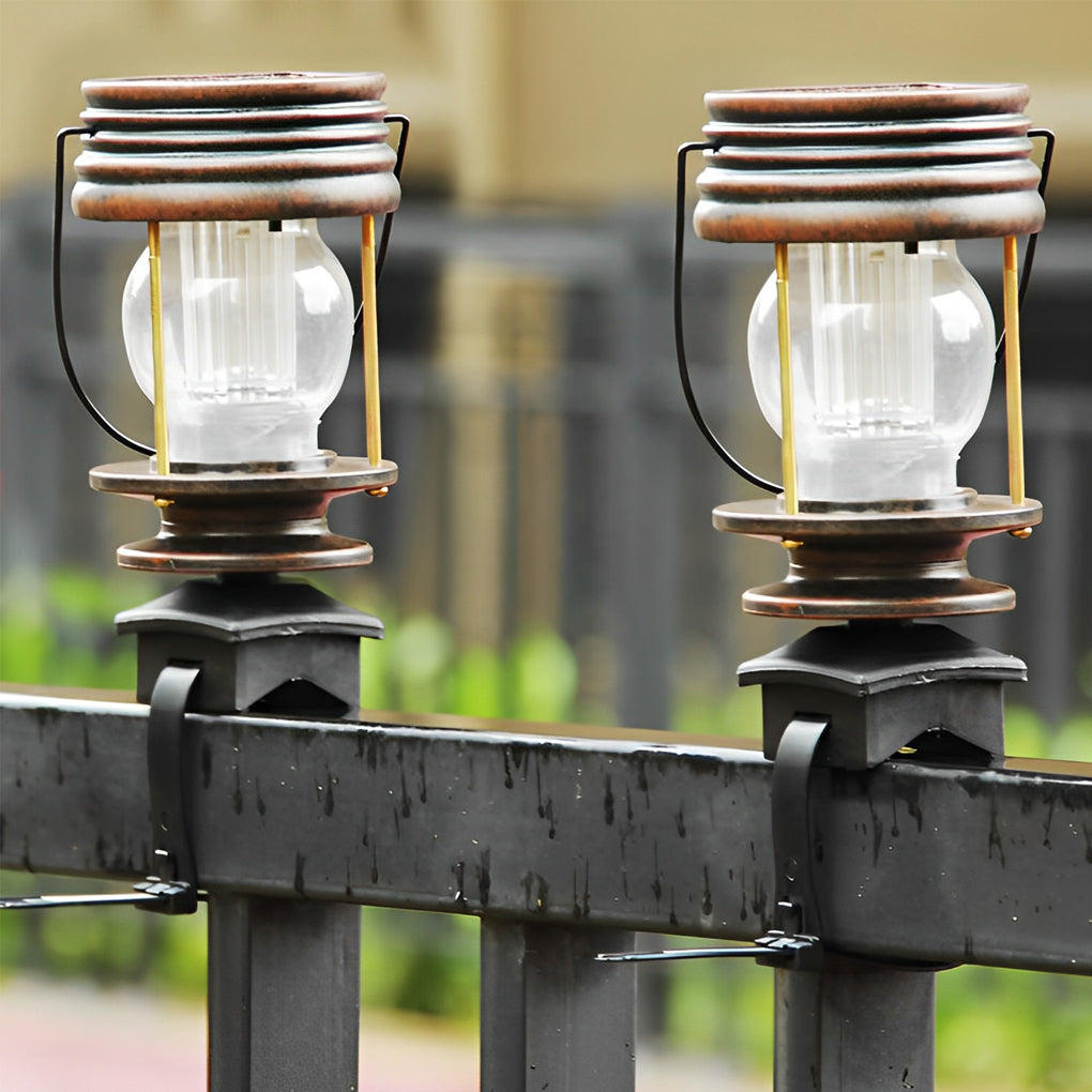 Retro Portable Waterproof Intelligent LED Solar Powered Outdoor Lights