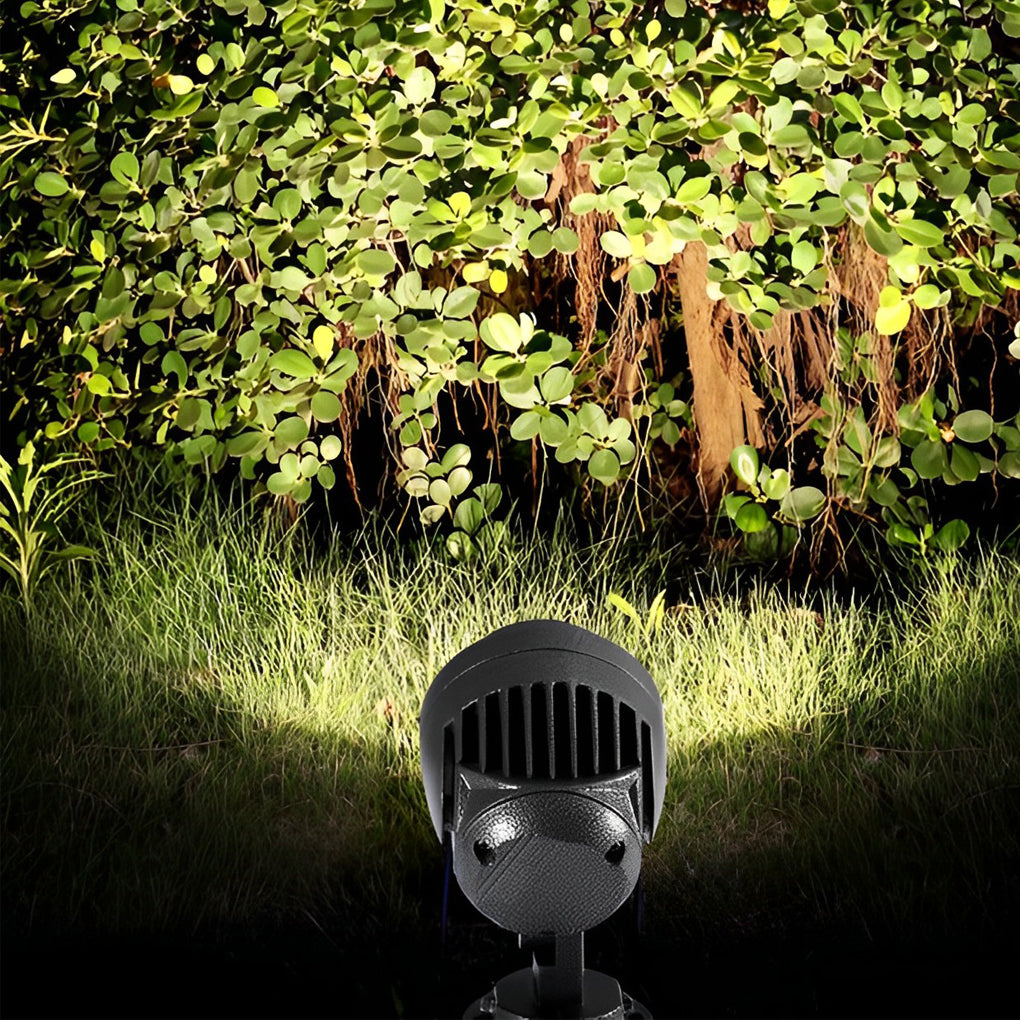 Round Adjustable LED Outdoor Spotlights – Waterproof