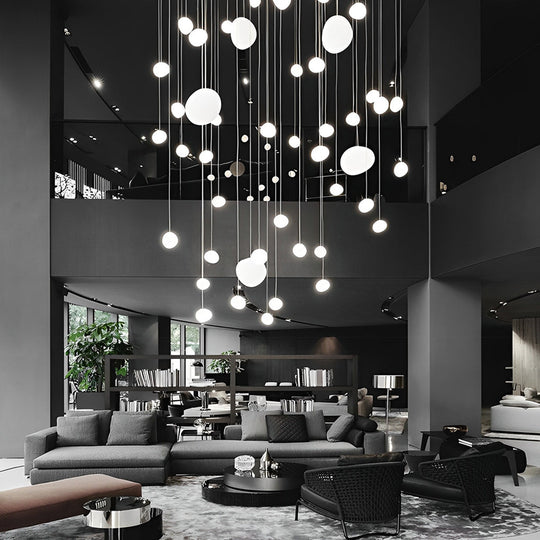Creative Glass Round Ball LED Modern Pendant Light