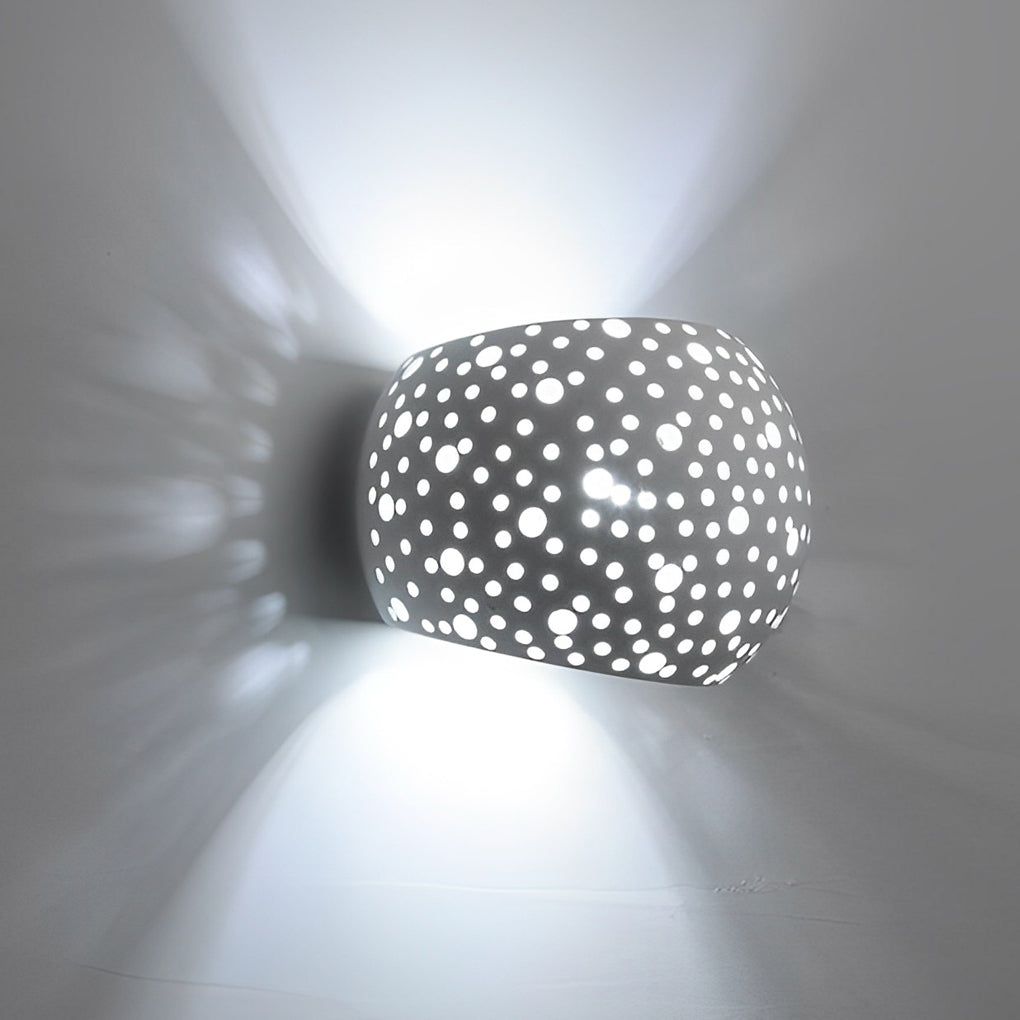 Round Hollow LED Up and Down Modern Wall Lamp