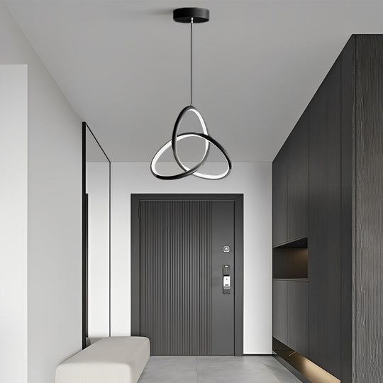 Circular Rings Creative Three-Step Dimming LED Modern Chandelier Light