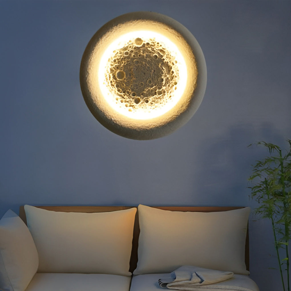 Moon Crater Design LED Outdoor Waterproof Wall Lamp