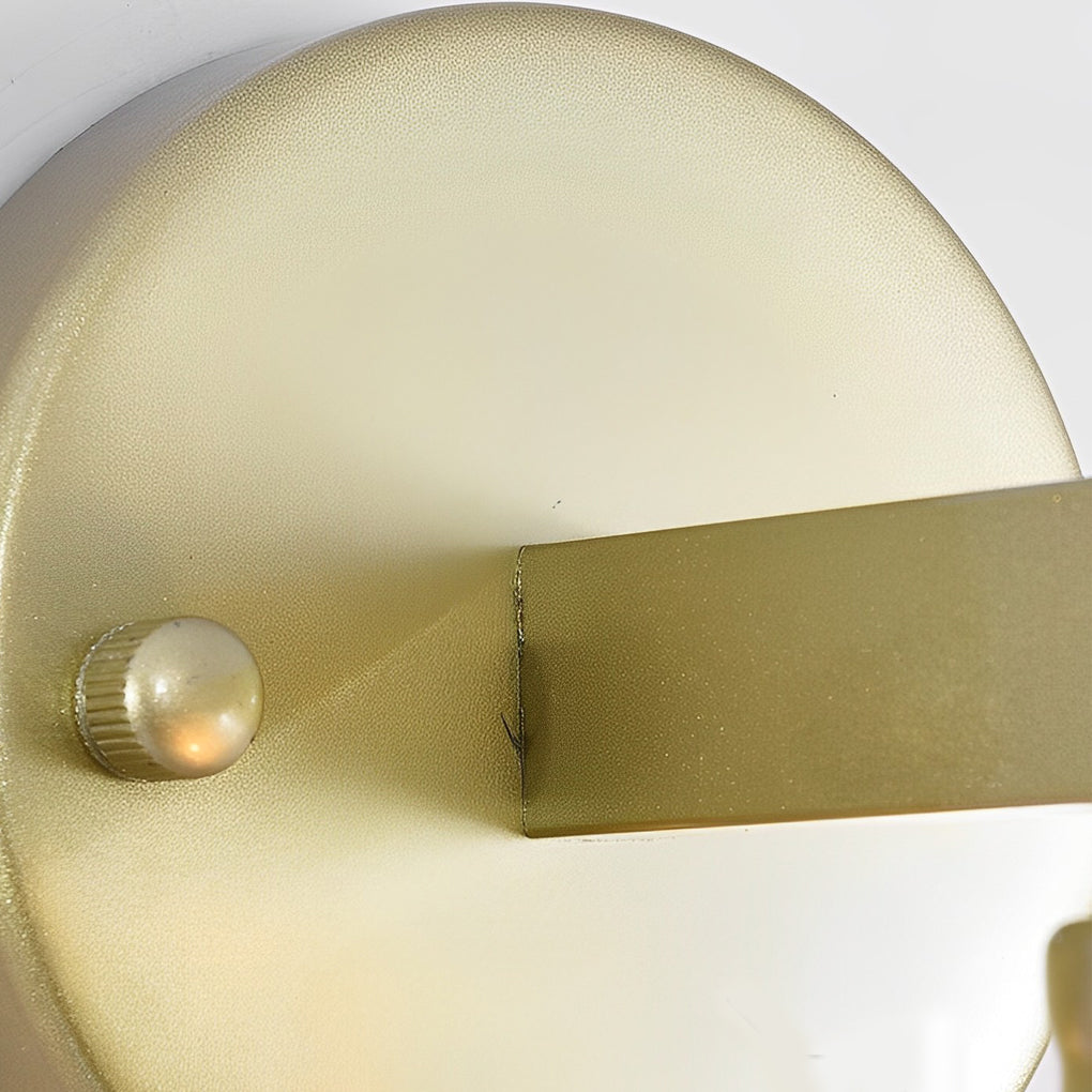 Round Crystal Glass Postmodern LED Wall Lamp