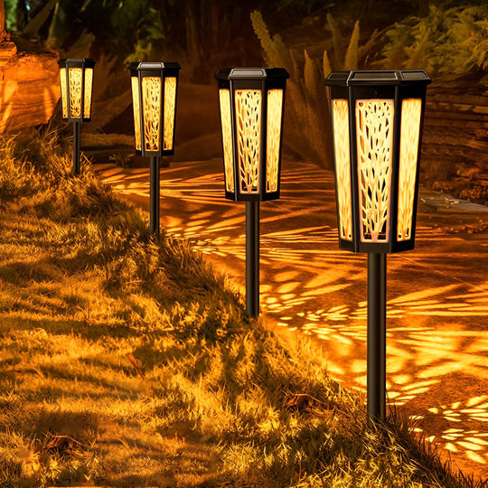 Intelligent LED Solar Stake Light Color Changing Waterproof Outdoor Ambience Enhancer
