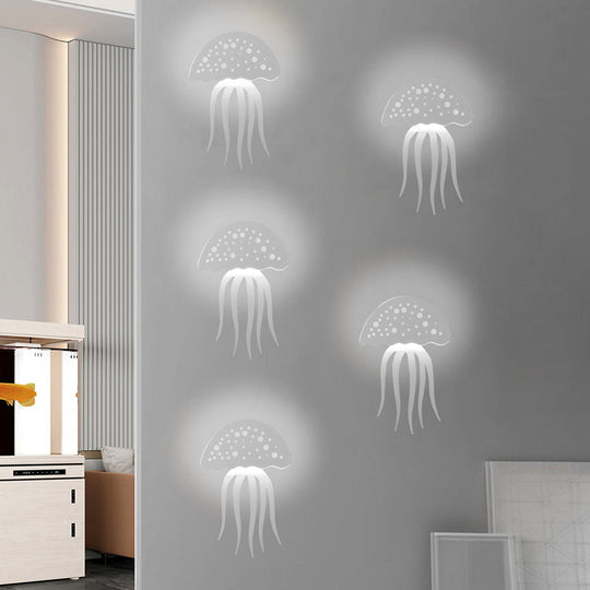 Cartoon Jellyfish Creative LED Decorative Wall Sconce