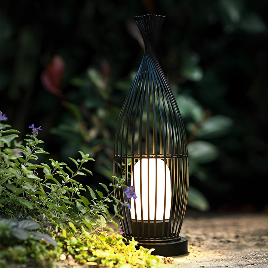 Industrial Caged LED Outdoor Floor Lamp Waterproof