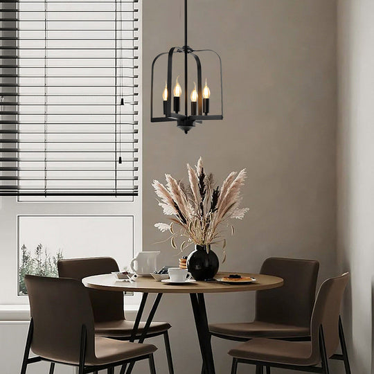 Creative Iron Cage American Country Style Chandelier Ceiling Light