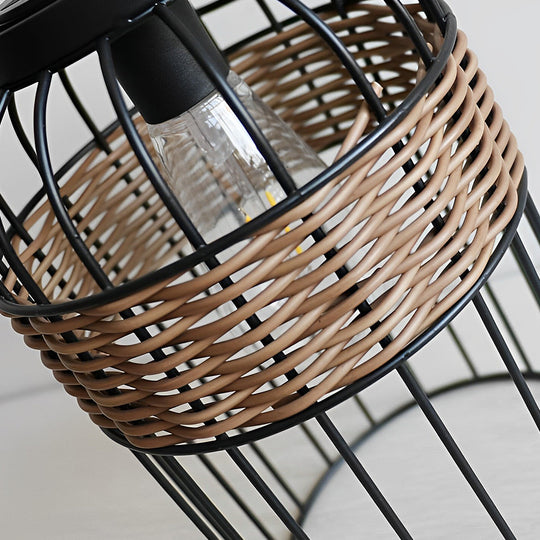 Portable Lantern Shape Rattan Solar Night Light – Waterproof & Intelligent