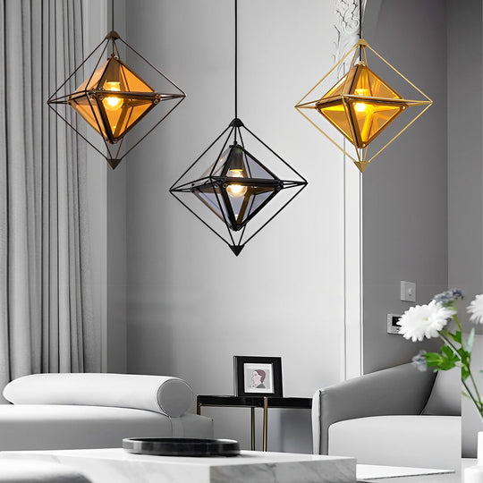 Creative Geometric Glass Modern Minimalist Island Pendant Light