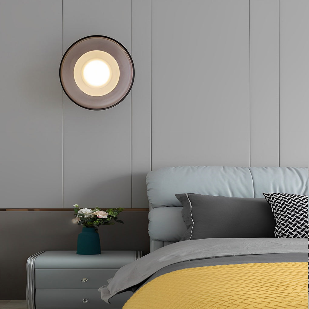 Creative Round Glass Post-Modern LED Wall Lamp