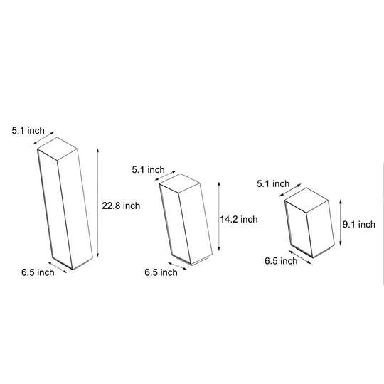Artistic Cuboid Inclined Outdoor Lawn Lamp