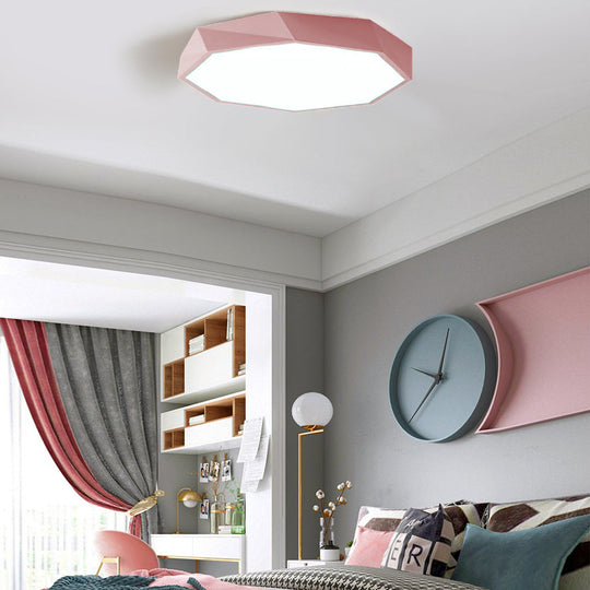 Geometric Design LED Modern Flush Mount Ceiling Light