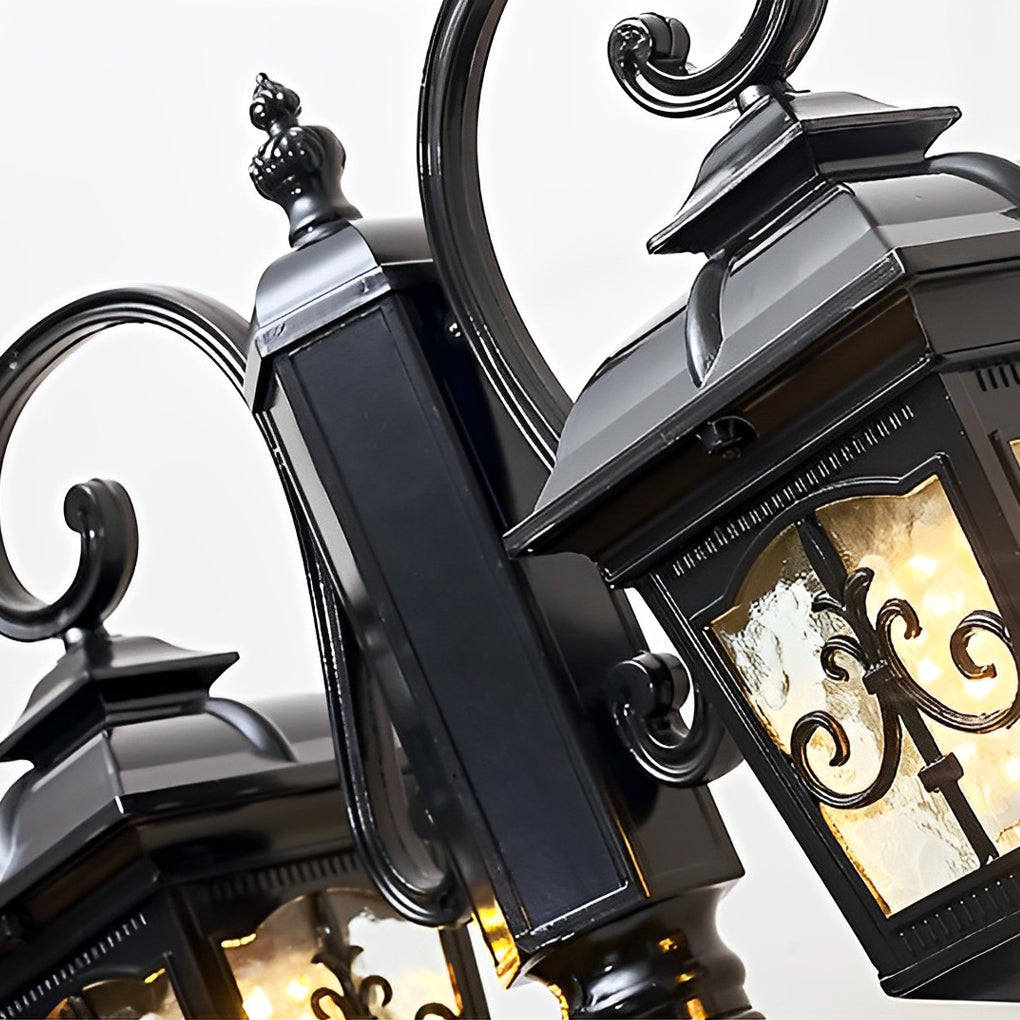 2 Light Outdoor Waterproof Retro European Style Street Lights