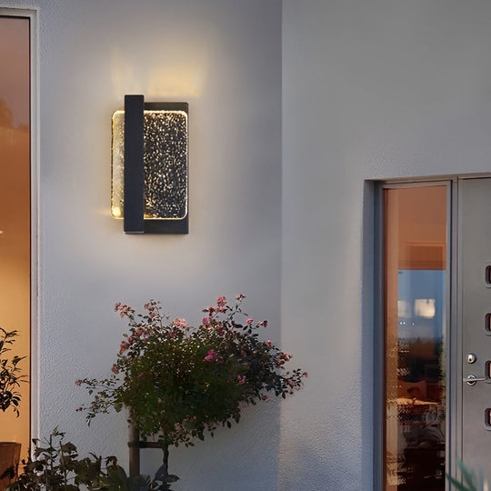 Creative Crystal LED Outdoor Wall Sconce Waterproof Light
