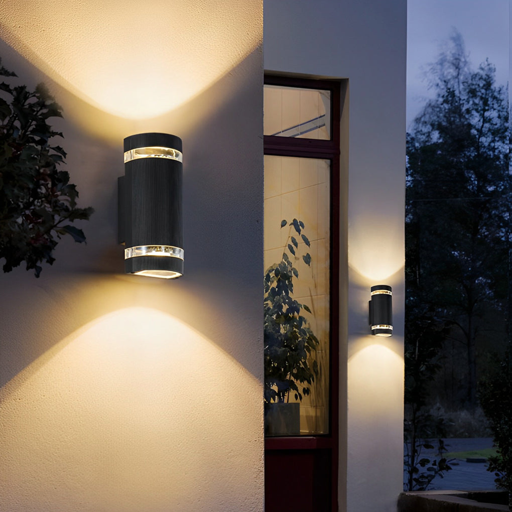 Waterproof LED Up and Down Lights Outdoor Wall Sconce Lighting