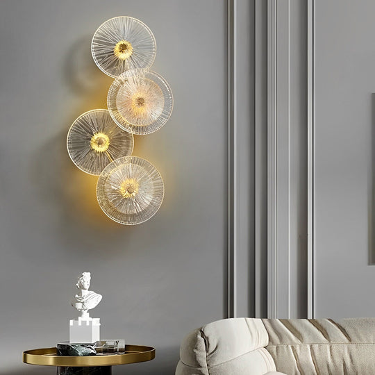 Creative Round Glass Luxury LED Post-Modern Wall Lamp
