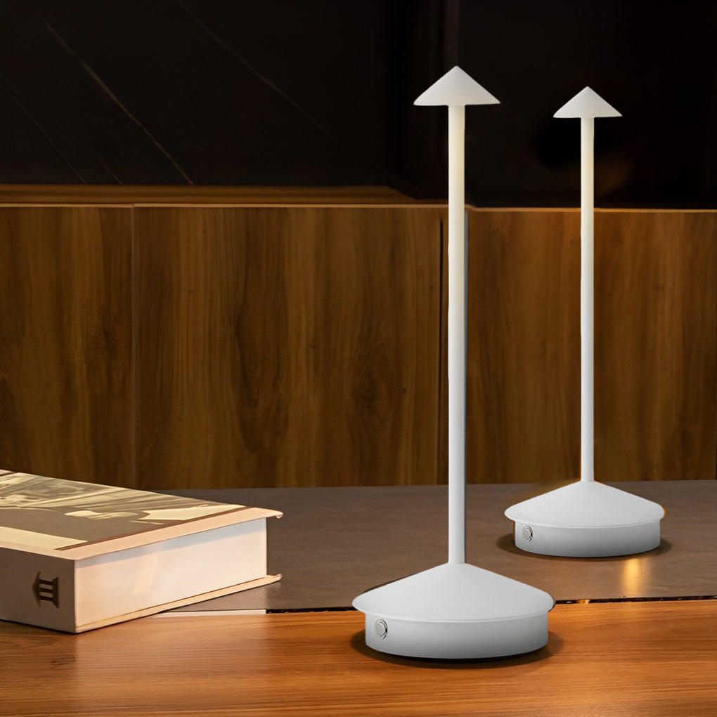Mini Triangle LED Table Lamp – Cordless & Dimmable