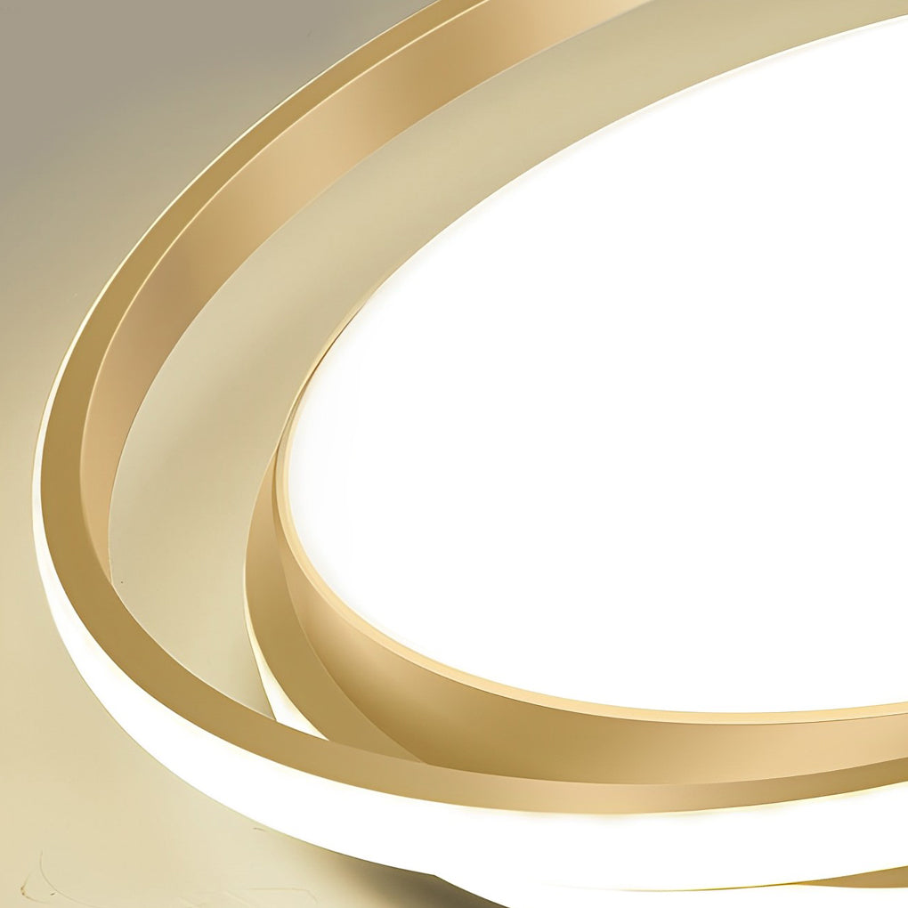 Circular LED Stepless Dimming Modern Ceiling Light with Remote Control