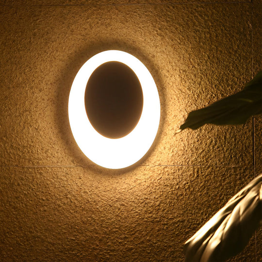 Oval Waterproof Modern LED Decorative Wall Lamp