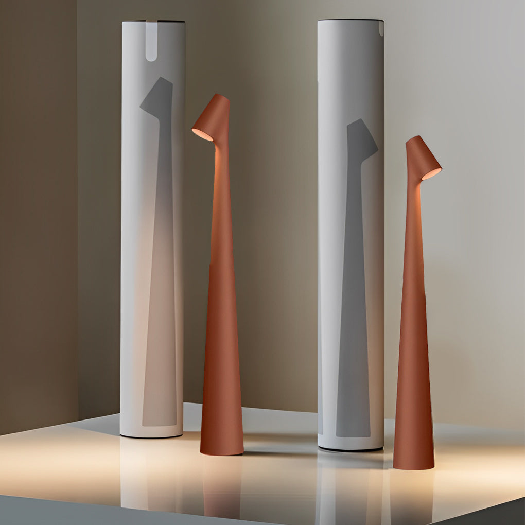 Modern Conical Stem LED Table Lamp with Touch Control