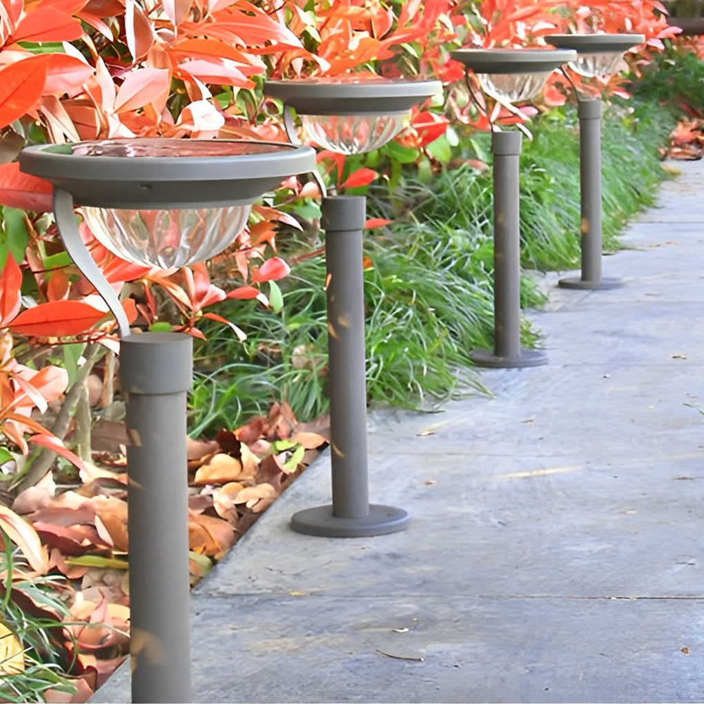 Modern Solar Half-Sphere LED Lawn Lamp