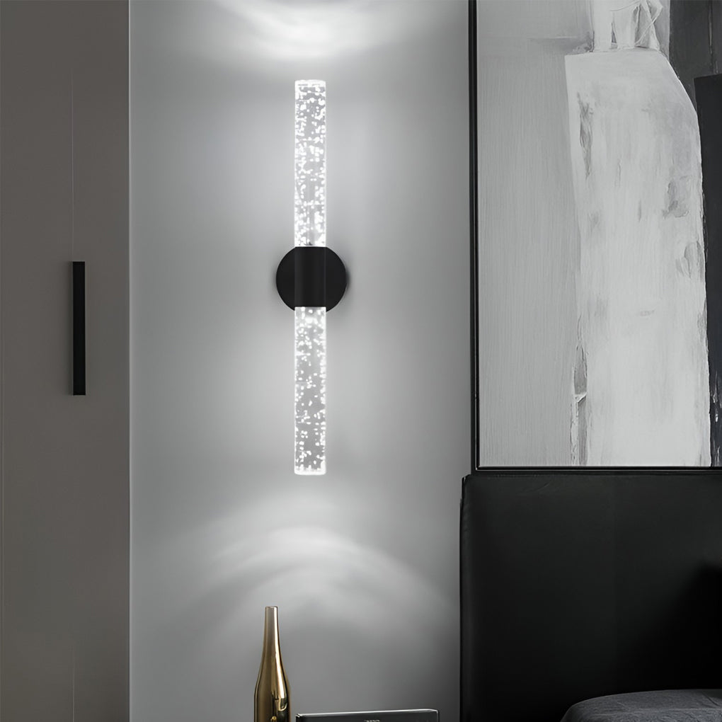 Nordic Cylinder LED Wall Lamp – Iron & Acrylic Wall Sconce