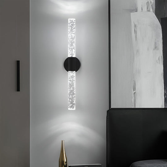 Nordic Cylinder LED Wall Lamp – Iron & Acrylic Wall Sconce
