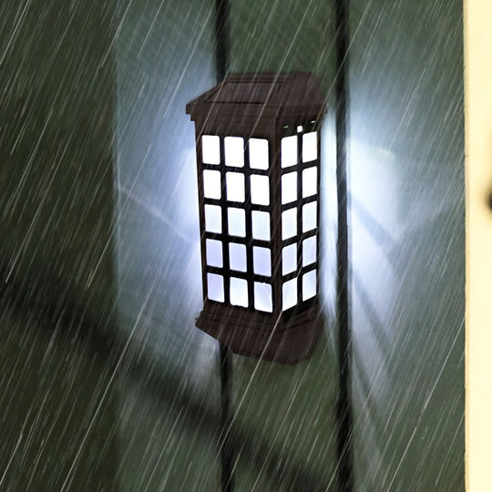 Solar LED Light Controlled Motion Sensor Modern Outdoor Wall Lamp