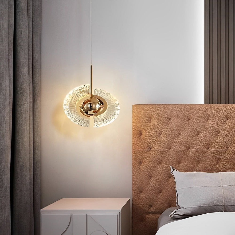 Creative Circle Anodized Acrylic LED Modern Pendant Light