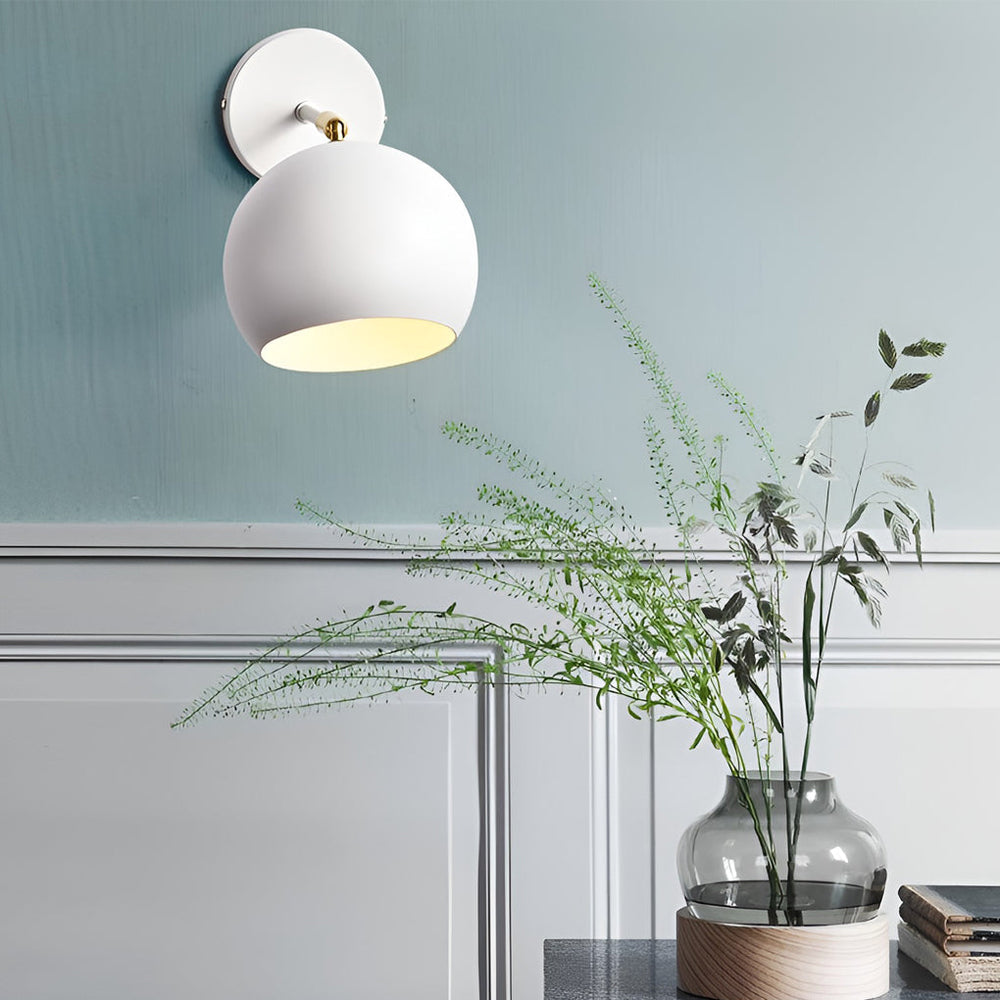 Adjustable Hemispherical Nordic LED Wall Lamp