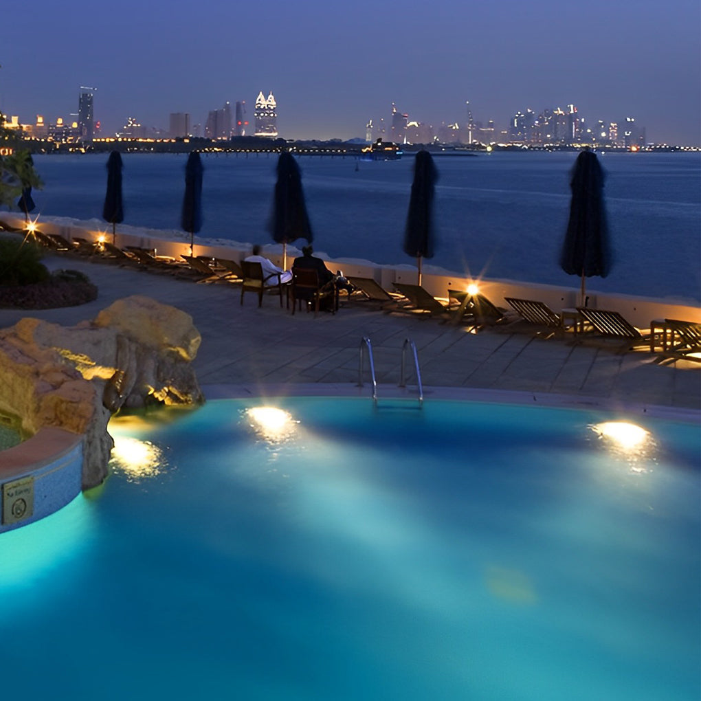 AC12V Modern LED Underwater Pool Lights – Chrome Adjustable Spot Light