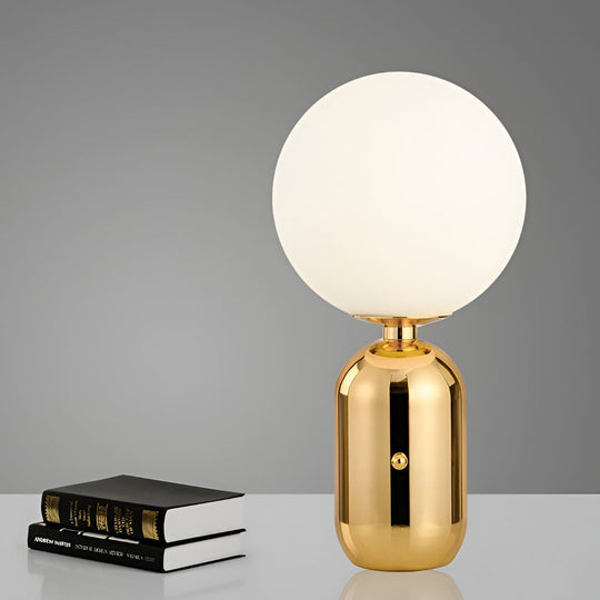 Modern Glass Globe LED Accent Table Lamp