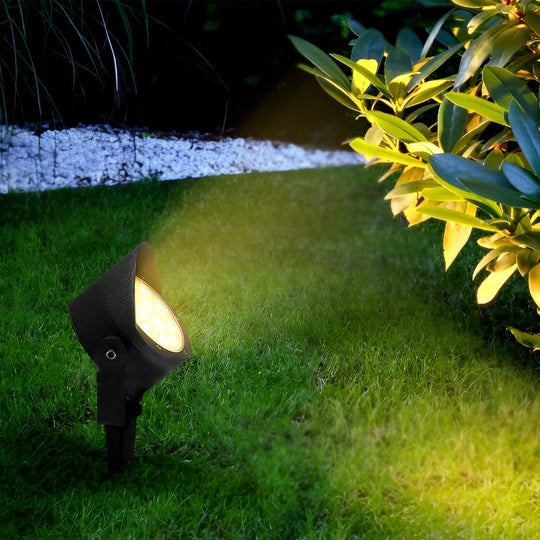 Adjustable Waterproof LED Anti slip Black Modern Outdoor Spotlights