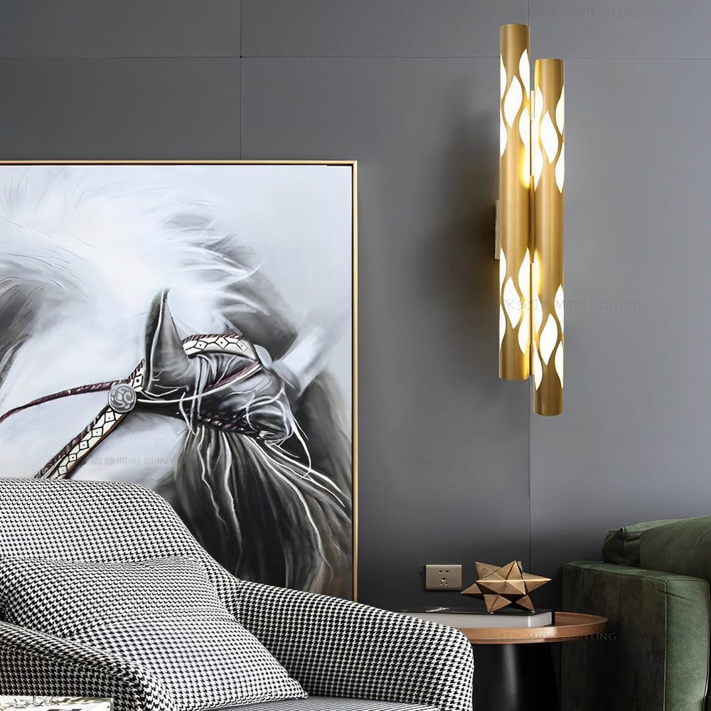 Flames Hollow Up and Down LED Modern Wall Lamp