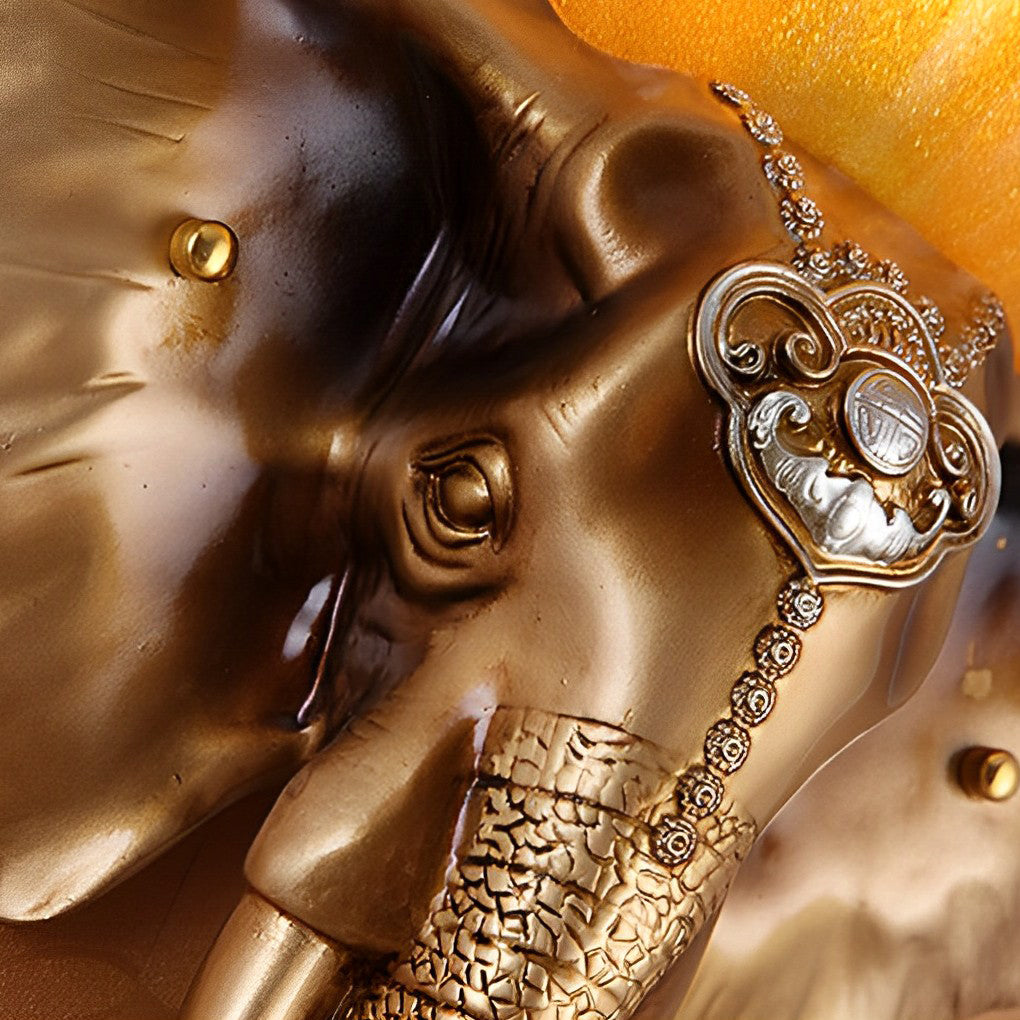 Cartoon Resin Elephant Shape European-Style Wall Lamp