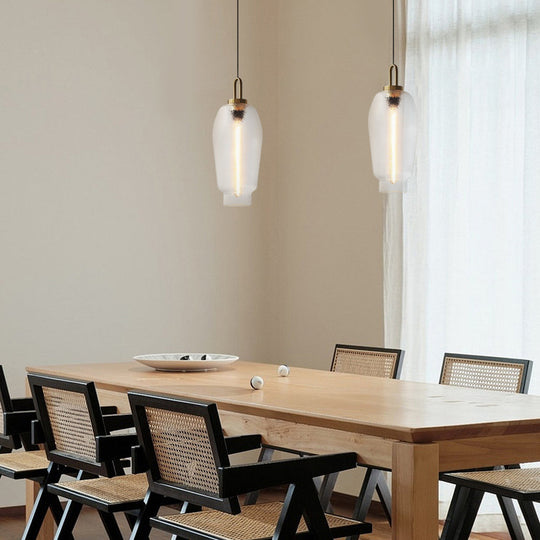Creative Glass Jar Minimalist Luxury Post Modern Pendant Light