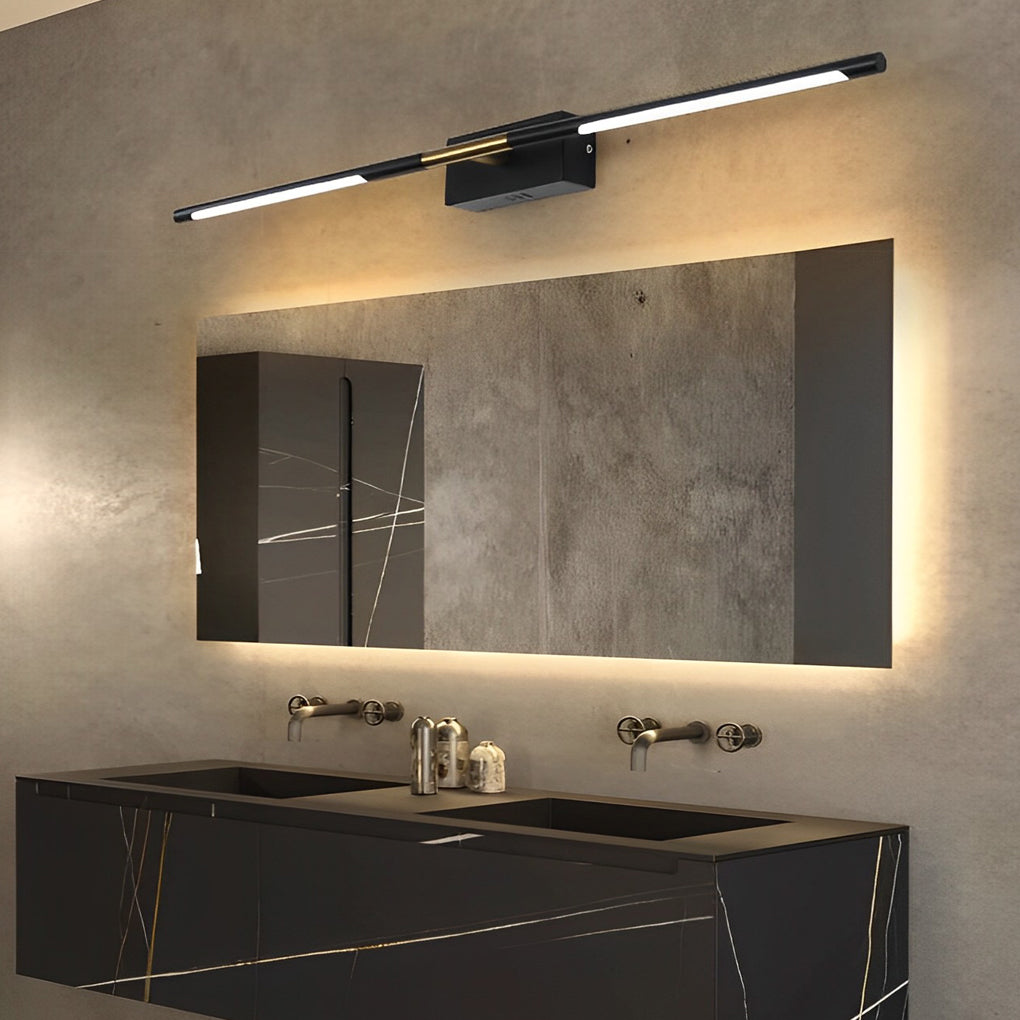 Black & Gold Linear LED Bathroom Vanity Light Bar