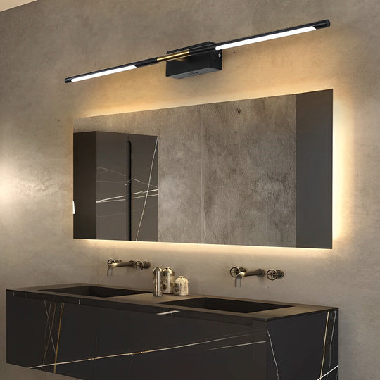 Black & Gold Linear LED Bathroom Vanity Light Bar