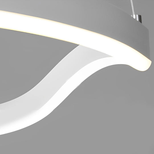 Irregular Ring LED Three Step Dimming Minimalist Chandelier Pendant Light