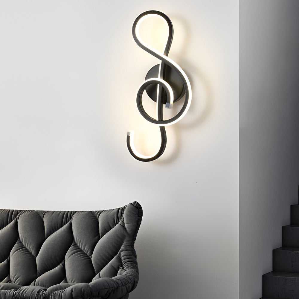 Musical Note Shaped LED Modern Wall Sconce