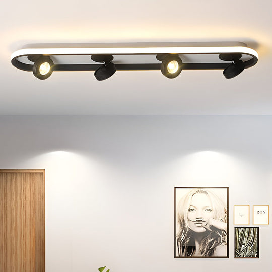 Rounded Rectangular – LED Adjustable Spotlight Modern Ceiling Light