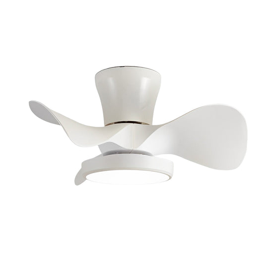 3-Blade Mute LED Dimmable Nordic Ceiling Fan with Remote