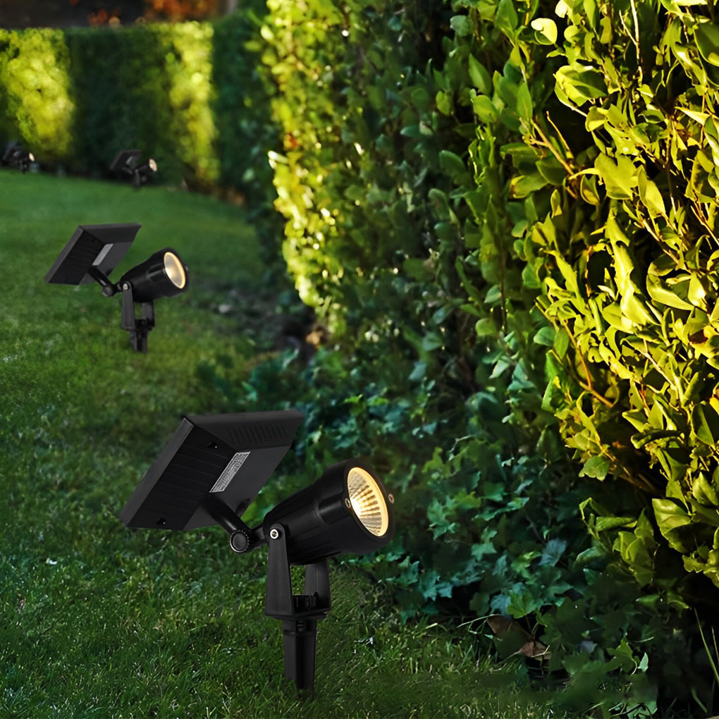 Adjustable Waterproof LED Multicolor Dimmable Solar Powered Spot Light