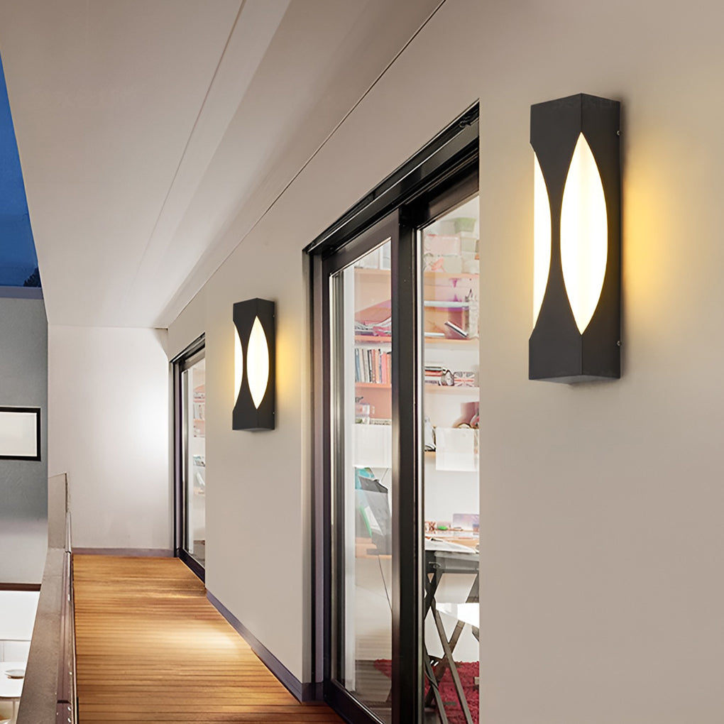 Creative Rectangular LED Outdoor Wall Sconce Waterproof Light