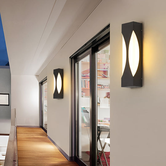 Creative Rectangular LED Outdoor Wall Sconce Waterproof Light