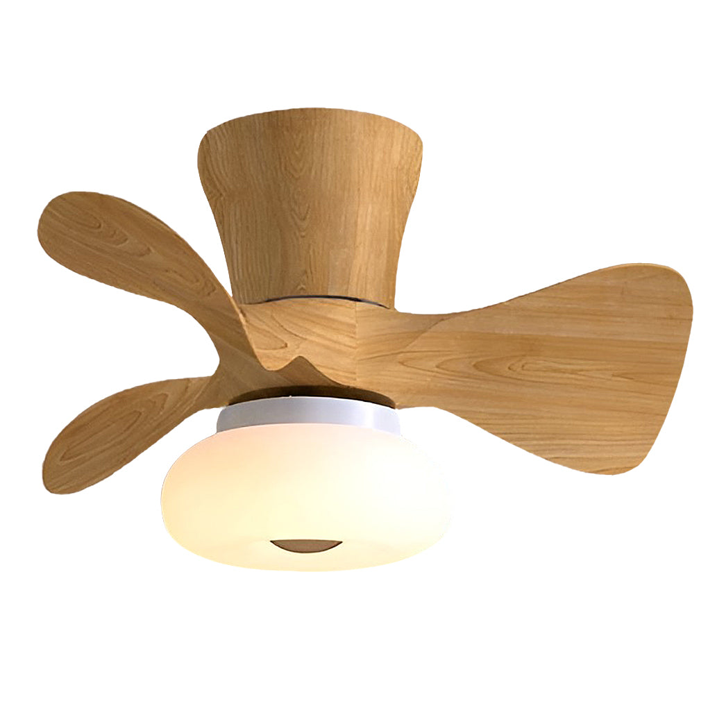 Macaron Color 3-Step Dimming LED Nordic Inverter Ceiling Fan Light